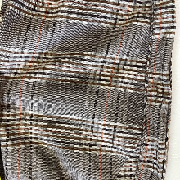 Hey You Plaid Kimmit Trousers with Black Slit Elastic Cuffs – Size 2 - Picture 3 of 13